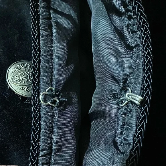 SOLD! RARE Jimi Hendrix Black Velvet Pirate Frock Coat Rock & Roll Religion Sz S - Picture 11 of 12